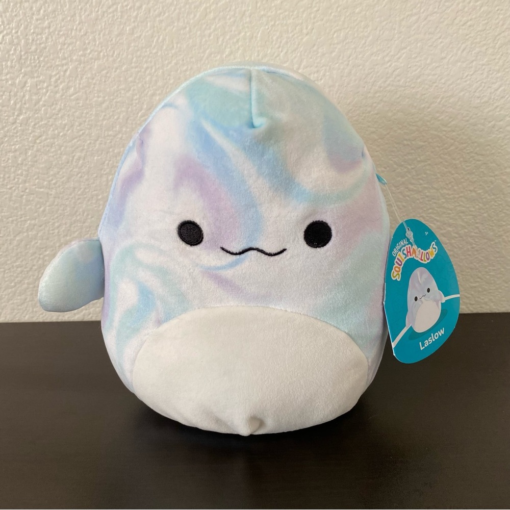 Squishmallows Pastel Whale Plush Toy - Laslow